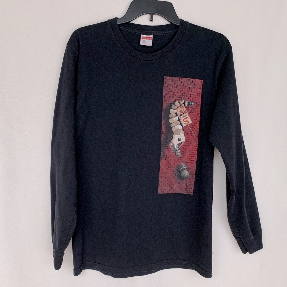 Authentic Supreme Mike Hill Snake Trap long sleeve shirt- Signed